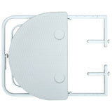 NNEVL Hanging Balcony Table White 60x64x83.5 cm Plastic Rattan Look