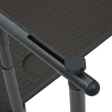 NNEVL Hanging Balcony Table Brown 60x64x83.5 cm Plastic Rattan Look