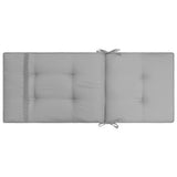 NNEVL Garden Chair Cushions 2 pcs Grey 120x50x5 cm