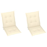 NNEVL Garden Chair Cushions 2 pcs Cream 100x50x3 cm