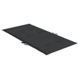 NNEVL Garden Lowback Chair Cushions 4 pcs Black 100x50x3 cm Oxford Fabric