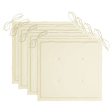 NNEVL Garden Chair Cushions 4 pcs Cream 40x40x3 cm