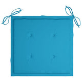 NNEVL Garden Chair Cushions 4 pcs Blue 40x40x3 cm