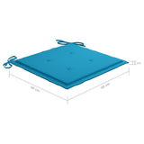 NNEVL Garden Chair Cushions 4 pcs Blue 40x40x3 cm