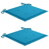 NNEVL Garden Chair Cushions 2 pcs Blue 50x50x3 cm