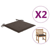 NNEVL Garden Chair Cushions 2 pcs Taupe 50x50x3 cm