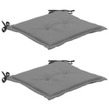 NNEVL Garden Chair Cushions 2 pcs Black and Grey 50x50x3 cm