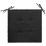 NNEVL Garden Chair Cushions 2 pcs Black and Grey 50x50x3 cm