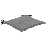 NNEVL Garden Chair Cushions 2 pcs Black and Grey 50x50x3 cm