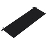 NNEVL Garden Bench Cushion Black 150x50x3 cm