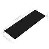 NNEVL Garden Bench Cushion Black 150x50x3 cm