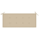 NNEVL Garden Bench Cushion Beige 120x50x3 cm