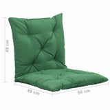 NNEVL Swing Chair Cushions 2 pcs Green 50 cm