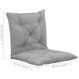 NNEVL Swing Chair Cushions 2 pcs Grey 50 cm