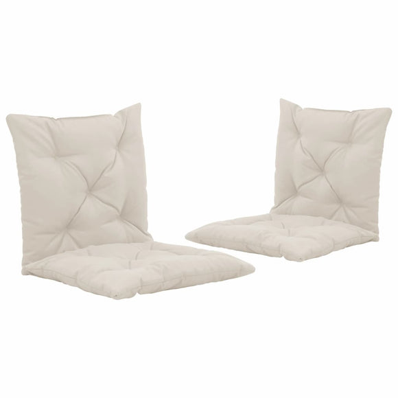 NNEVL Swing Chair Cushions 2 pcs Cream 50 cm Fabric