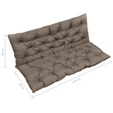 NNEVL Cushion for Swing Chair Taupe 120 cm Fabric