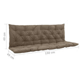 NNEVL Cushion for Swing Chair Taupe 150 cm Fabric