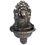 NNEVL Wall Fountain Lion Head Design Bronze