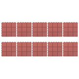 NNEVL Decking Tiles 10 pcs Red 30.5x30.5 cm Plastic