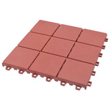NNEVL Decking Tiles 10 pcs Red 30.5x30.5 cm Plastic