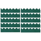 NNEVL Lawn Edgings 10 pcs Green 65x15 cm PP