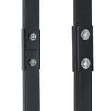 NNEVL Firewood Rack Black 60x25x200 cm Steel