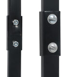 NNEVL Firewood Rack Black 60x25x200 cm Steel