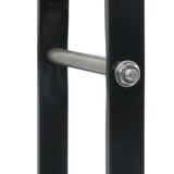 NNEVL Firewood Rack Black 60x25x200 cm Steel