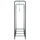 NNEVL Firewood Rack Anthracite 240x35x120 cm Steel