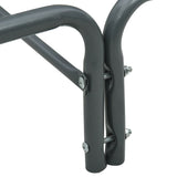 NNEVL Firewood Rack Anthracite 240x35x120 cm Steel