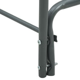 NNEVL Firewood Rack Anthracite 240x35x120 cm Steel