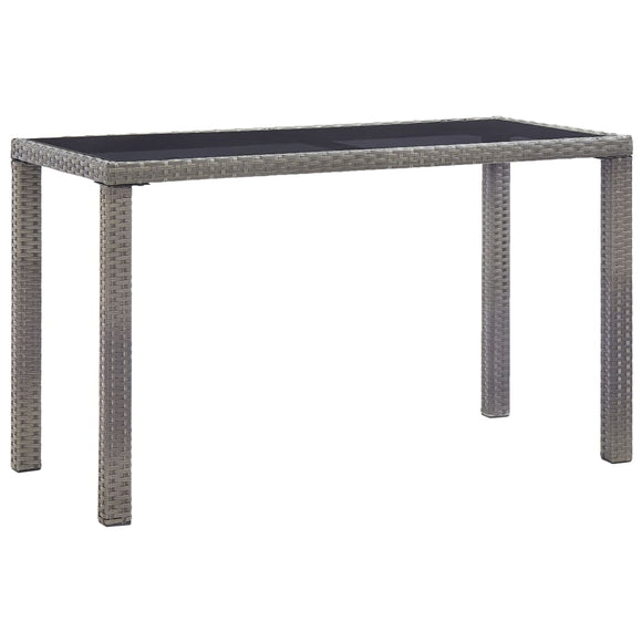 NNEVL Garden Table Anthracite 126x76x72 cm Plastic