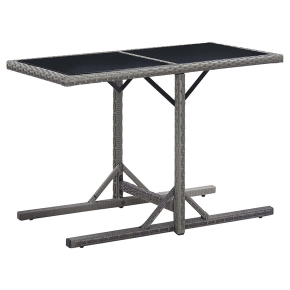 NNEVL Garden Table Anthracite 126x76x72 cm Plastic