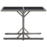 NNEVL Garden Table Anthracite 126x76x72 cm Plastic