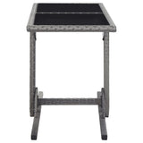 NNEVL Garden Table Anthracite 126x76x72 cm Plastic