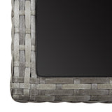 NNEVL Garden Table Anthracite 126x76x72 cm Plastic