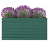 NNEVL Raised Garden Bed 160x80x77 cm Galvanised Steel Green