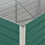 NNEVL Raised Garden Bed 160x80x77 cm Galvanised Steel Green