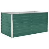 NNEVL Raised Garden Bed 160x80x77 cm Galvanised Steel Green