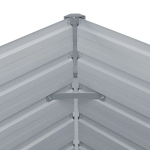 NNEVL Raised Garden Bed 160x80x45 cm Galvanised Steel Anthracite