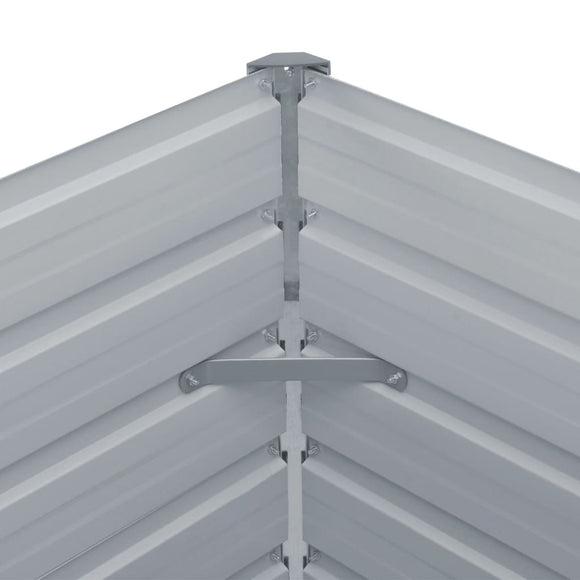 NNEVL Raised Garden Bed 160x80x45 cm Galvanised Steel Anthracite