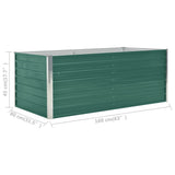NNEVL Raised Garden Bed 160x80x45 cm Galvanised Steel Green