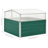 NNEVL Greenhouse Green 100x100x77 cm Galvanised Steel