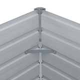 NNEVL Raised Garden Bed 100x100x45 cm Galvanised Steel Brown