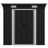 NNEVL Garden Shed Anthracite Steel