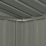 NNEVL Garden Storage Shed Anthracite Steel 204x132x186 cm