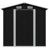 NNEVL Garden Storage Shed Anthracite Steel 204x132x186 cm
