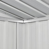 NNEVL Garden Storage Shed Brown 204x132x186 cm Steel