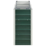 NNEVL Garden Raised Bed Galvanised Steel 240x40x77 cm Green