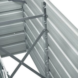 NNEVL Garden Raised Bed Galvanised Steel 240x40x77 cm Green